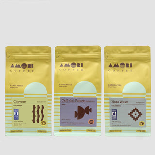 Entkoffeinierter Kaffee bei AMORI Coffee: natürlich entkoffeinierte Sorten mit vollem Aroma – als Omni Roast für jede Brühmethode geeignet.