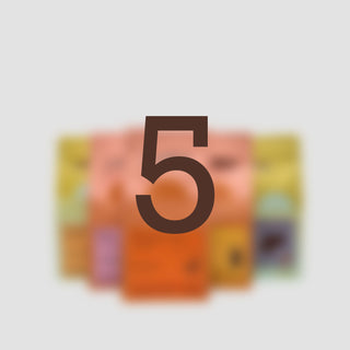 Take 5 Probierpaket Kaffee-Set – Auswahl aus fünf Sorten zum Kennenlernen: Espresso-Blends, Single Origin und entkoffeinierter Kaffee.
