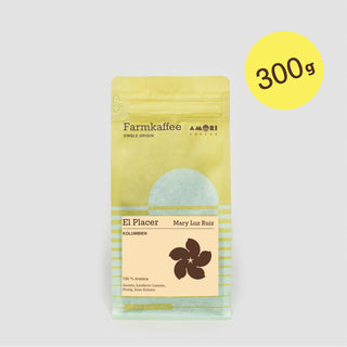 300g Tüte von El Placer Kaffee – der Kaffeefarm von Mary Luz Ruiz