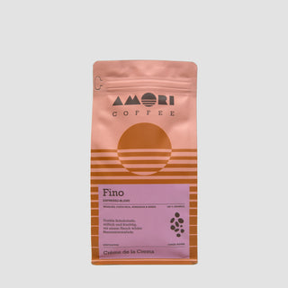 Fino Espresso-Blend aus Brasilien, Costa Rica, Honduras und Äthiopien – 100 % Arabica, mit ausgewogenem Charakter.