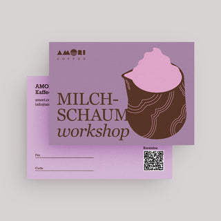 AMORI Coffee Barista Kurs Gutschein für den Milchschaum Workshop