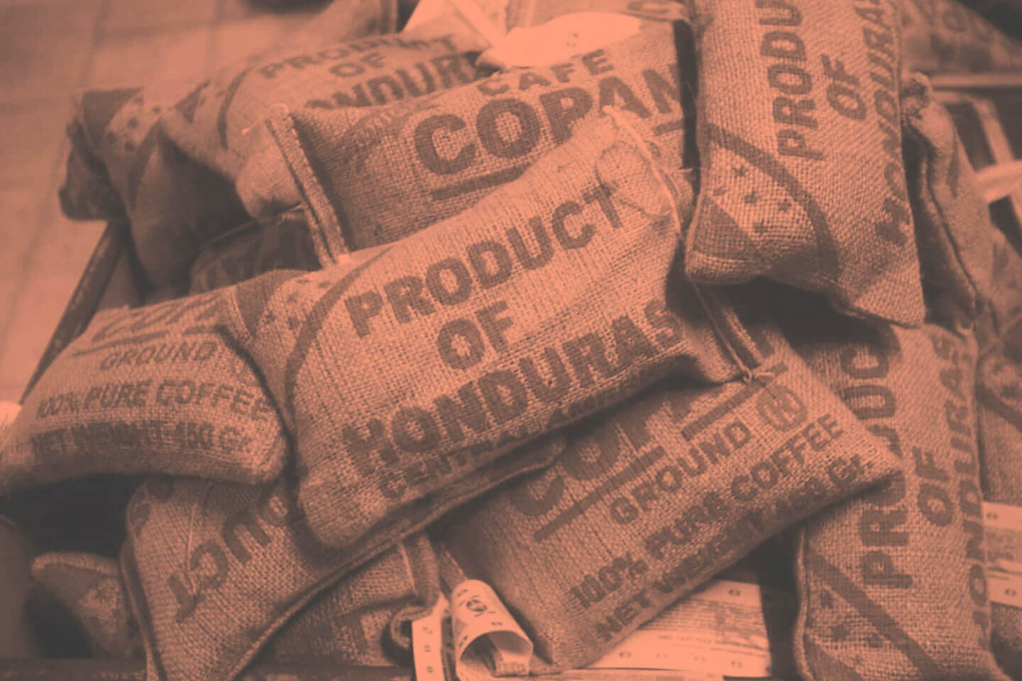 Kaffeesäcke aus Honduras