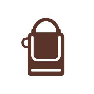 Icon einer Transporttasche mit Tragegriff für den Cube-Kaffeevollautomaten